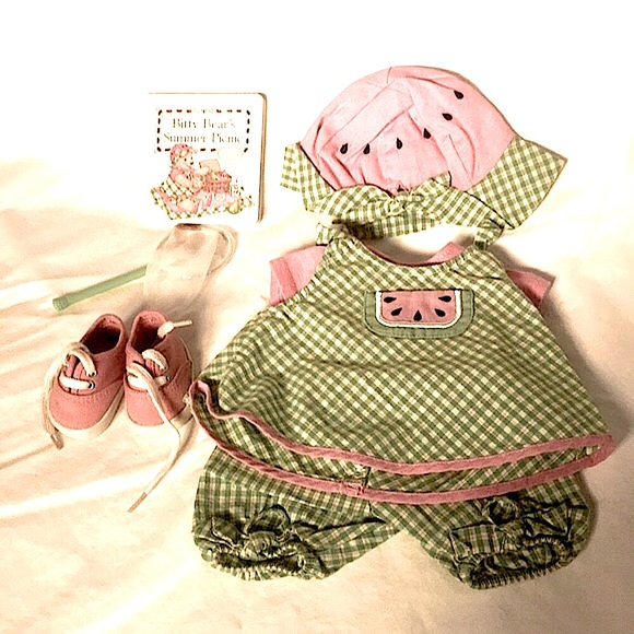 American Girl Bitty Baby 2001 Watermelon Picnic Set - retired - Picture 2 of 3